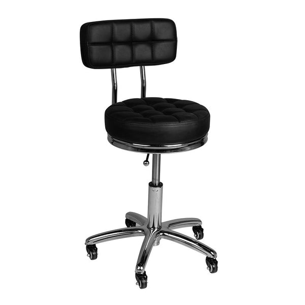 Tattoo Hocker Black 877 mit Lehne