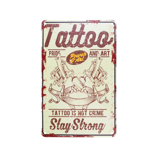 Dekoratives Tattoo-Board 2 Schild