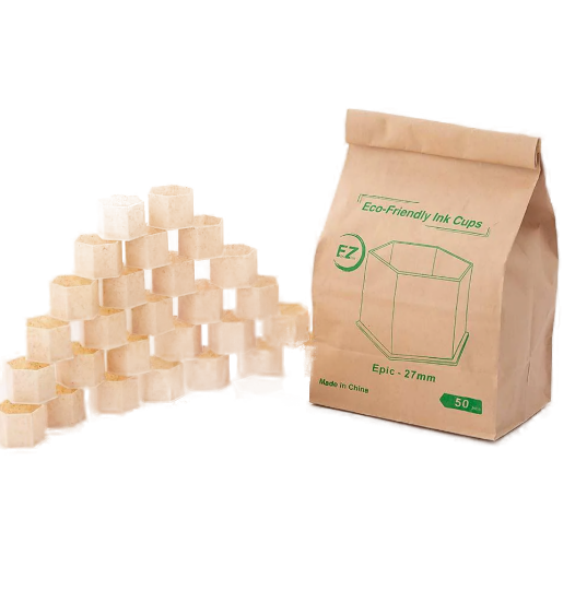 EZ Farbkappen Paper Ink Cups versch. Größen 200 Stück Farbkappen ECO ÖKO PLA