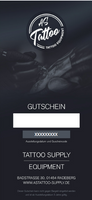 Geschenkgutschein AS TATTOO  Gutschein