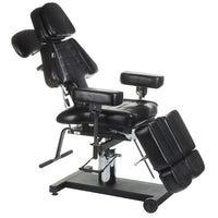 Hydraulischer Kosmetikstuhl Black LARI INKOO Tattooliege Massageliege Tattoo