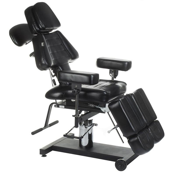 Hydraulischer Kosmetikstuhl Black LARI INKOO Tattooliege Massageliege Tattoo