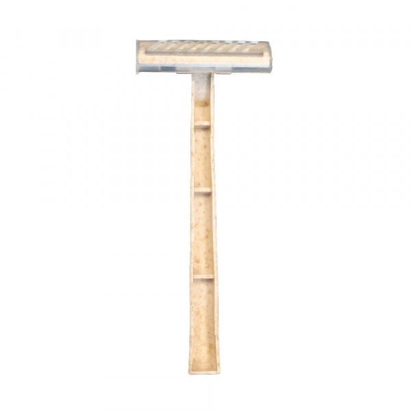 NITRAS NATURE BLADE Weizenstroh-Materialmix 100 Stück , einschneidig, Metallklinge  Einwegrasierer Einmalrasierer