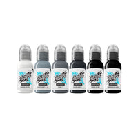 World Famous Limitless Tattoo Ink - Thomas Carli Jarlier Noire Ink Set v2 - 6x 30 ml