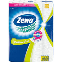 Zewa Küchenrollen WISCH&WEG Reinweiss 2-lagig 16 Rollen
