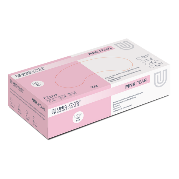 UNIGLOVES PINK PEARL NITRILHANDSCHUH