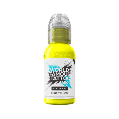 World Famous Limitless Tattoofarbe - Pure Yellow 30m